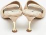 Manolo Blahnik Pre-owned Leather sandals Beige Dames - Thumbnail 5