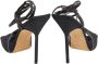 Manolo Blahnik Pre-owned Leather sandals Black Dames - Thumbnail 4