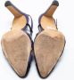Manolo Blahnik Pre-owned Leather sandals Blue Dames - Thumbnail 5