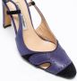 Manolo Blahnik Pre-owned Leather sandals Blue Dames - Thumbnail 6