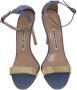 Manolo Blahnik Pre-owned Leather sandals Blue Dames - Thumbnail 2