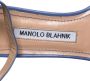 Manolo Blahnik Pre-owned Leather sandals Blue Dames - Thumbnail 6