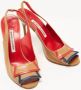 Manolo Blahnik Pre-owned Leather sandals Brown Dames - Thumbnail 3
