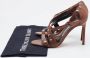 Manolo Blahnik Pre-owned Leather sandals Brown Dames - Thumbnail 9