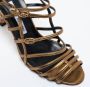 Manolo Blahnik Pre-owned Leather sandals Gray Dames - Thumbnail 6