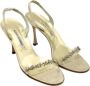 Manolo Blahnik Pre-owned Leather sandals Gray Dames - Thumbnail 3
