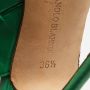 Manolo Blahnik Pre-owned Leather sandals Green Dames - Thumbnail 7