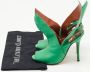 Manolo Blahnik Pre-owned Leather sandals Green Dames - Thumbnail 8