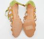 Manolo Blahnik Pre-owned Leather sandals Green Dames - Thumbnail 5