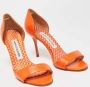 Manolo Blahnik Pre-owned Leather sandals Orange Dames - Thumbnail 3