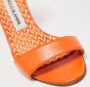 Manolo Blahnik Pre-owned Leather sandals Orange Dames - Thumbnail 6