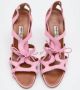 Manolo Blahnik Pre-owned Leather sandals Pink Dames - Thumbnail 2