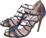 Manolo Blahnik Pre-owned Leather sandals Purple Dames - Thumbnail 3
