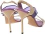 Manolo Blahnik Pre-owned Leather sandals Purple Dames - Thumbnail 4
