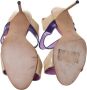 Manolo Blahnik Pre-owned Leather sandals Purple Dames - Thumbnail 5