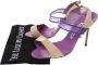 Manolo Blahnik Pre-owned Leather sandals Purple Dames - Thumbnail 7