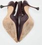 Manolo Blahnik Pre-owned Leather sandals Red Dames - Thumbnail 6