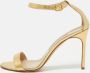 Manolo Blahnik Pre-owned Leather sandals Yellow Dames - Thumbnail 2
