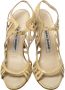 Manolo Blahnik Pre-owned Leather sandals Yellow Dames - Thumbnail 2