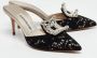 Manolo Blahnik Pre-owned Mesh sandals Black Dames - Thumbnail 4
