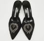 Manolo Blahnik Pre-owned Mesh sandals Black Dames - Thumbnail 2