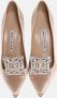 Manolo Blahnik Pre-owned Satin heels Beige Dames - Thumbnail 3