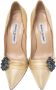 Manolo Blahnik Pre-owned Satin heels Beige Dames - Thumbnail 2