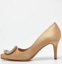 Manolo Blahnik Pre-owned Satin heels Beige Dames - Thumbnail 2