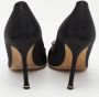 Manolo Blahnik Pre-owned Satin heels Black Dames - Thumbnail 5