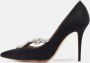 Manolo Blahnik Pre-owned Satin heels Black Dames - Thumbnail 2