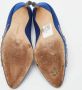 Manolo Blahnik Pre-owned Satin heels Blue Dames - Thumbnail 6