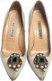 Manolo Blahnik Pre-owned Satin heels Gray Dames - Thumbnail 2