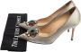 Manolo Blahnik Pre-owned Satin heels Gray Dames - Thumbnail 7