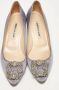 Manolo Blahnik Pre-owned Satin heels Gray Dames - Thumbnail 3