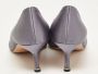 Manolo Blahnik Pre-owned Satin heels Gray Dames - Thumbnail 5