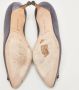 Manolo Blahnik Pre-owned Satin heels Gray Dames - Thumbnail 6