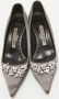Manolo Blahnik Pre-owned Satin heels Gray Dames - Thumbnail 3
