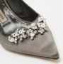 Manolo Blahnik Pre-owned Satin heels Gray Dames - Thumbnail 7