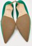 Manolo Blahnik Pre-owned Satin heels Green Dames - Thumbnail 6