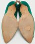 Manolo Blahnik Pre-owned Satin heels Green Dames - Thumbnail 6