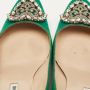 Manolo Blahnik Pre-owned Satin heels Green Dames - Thumbnail 3