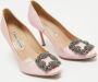 Manolo Blahnik Pre-owned Satin heels Pink Dames - Thumbnail 4
