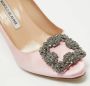 Manolo Blahnik Pre-owned Satin heels Pink Dames - Thumbnail 8