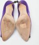 Manolo Blahnik Pre-owned Satin heels Purple Dames - Thumbnail 6