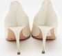 Manolo Blahnik Pre-owned Satin heels White Dames - Thumbnail 5