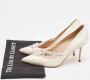 Manolo Blahnik Pre-owned Satin heels White Dames - Thumbnail 9