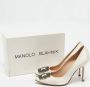 Manolo Blahnik Pre-owned Satin heels White Dames - Thumbnail 9