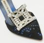 Manolo Blahnik Pre-owned Satin sandals Black Dames - Thumbnail 7