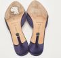 Manolo Blahnik Pre-owned Satin sandals Blue Dames - Thumbnail 6