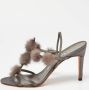 Manolo Blahnik Pre-owned Satin sandals Gray Dames - Thumbnail 2